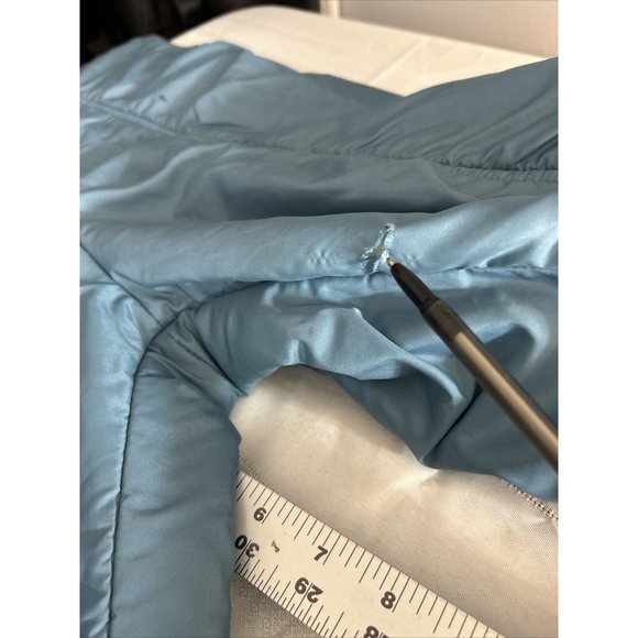 Vtg 1st Down Salt Lake city Utah snowpants Ski Bibs Blue Mens Large 29/36 inseam - Picture 7 of 9